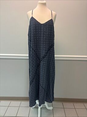 Lucky Brand Navy Blue  Maxi Slip Dress